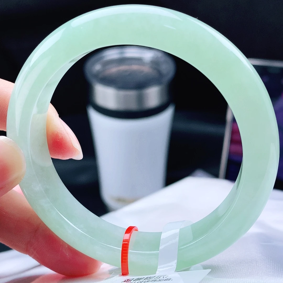 未镶嵌手镯翡翠55冰葡萄肉色