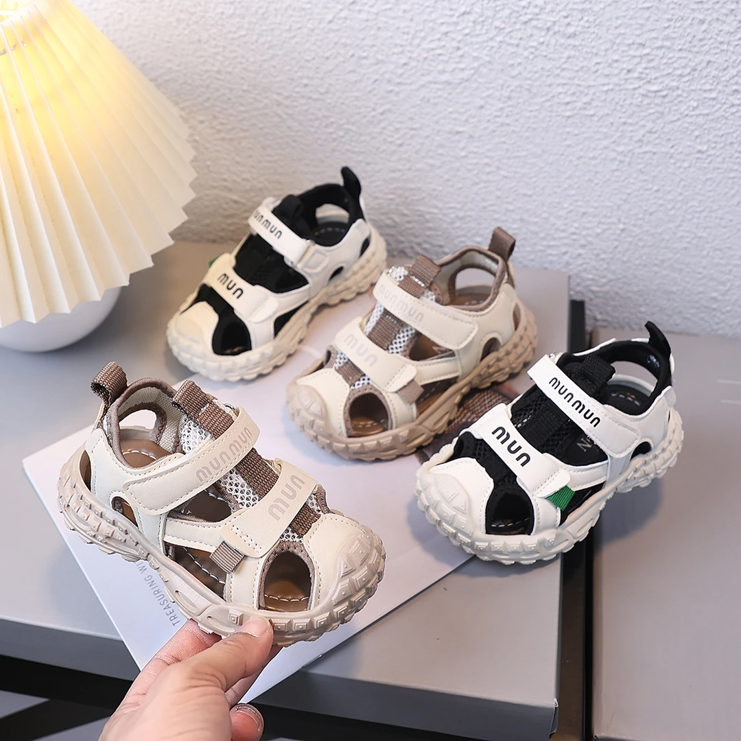 宝宝凉鞋溯溪鞋1-6岁夏季软底鞋子2小童包头镂空沙滩鞋防滑透气3