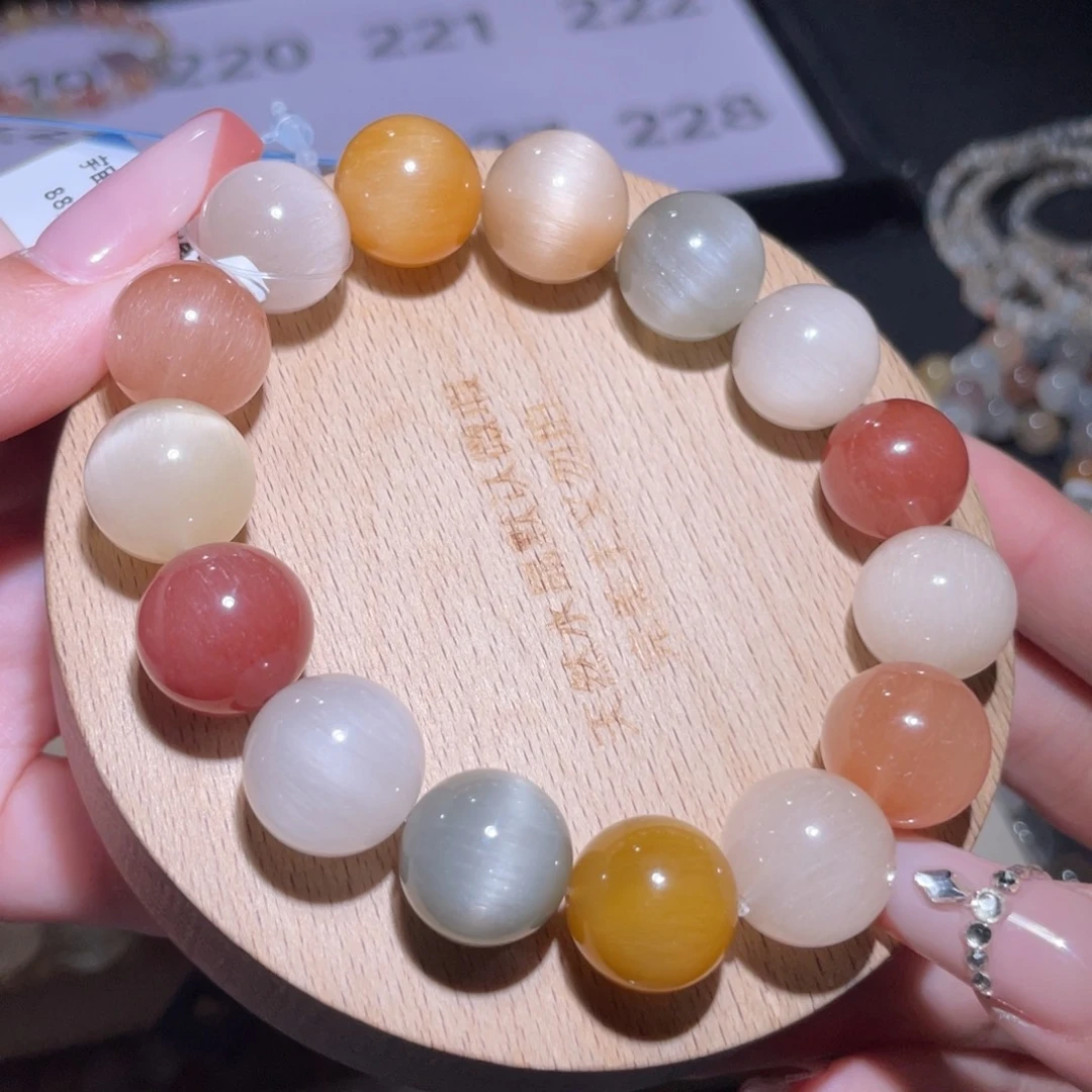 水晶手链未镶嵌220号多样性发一AA 14mm+