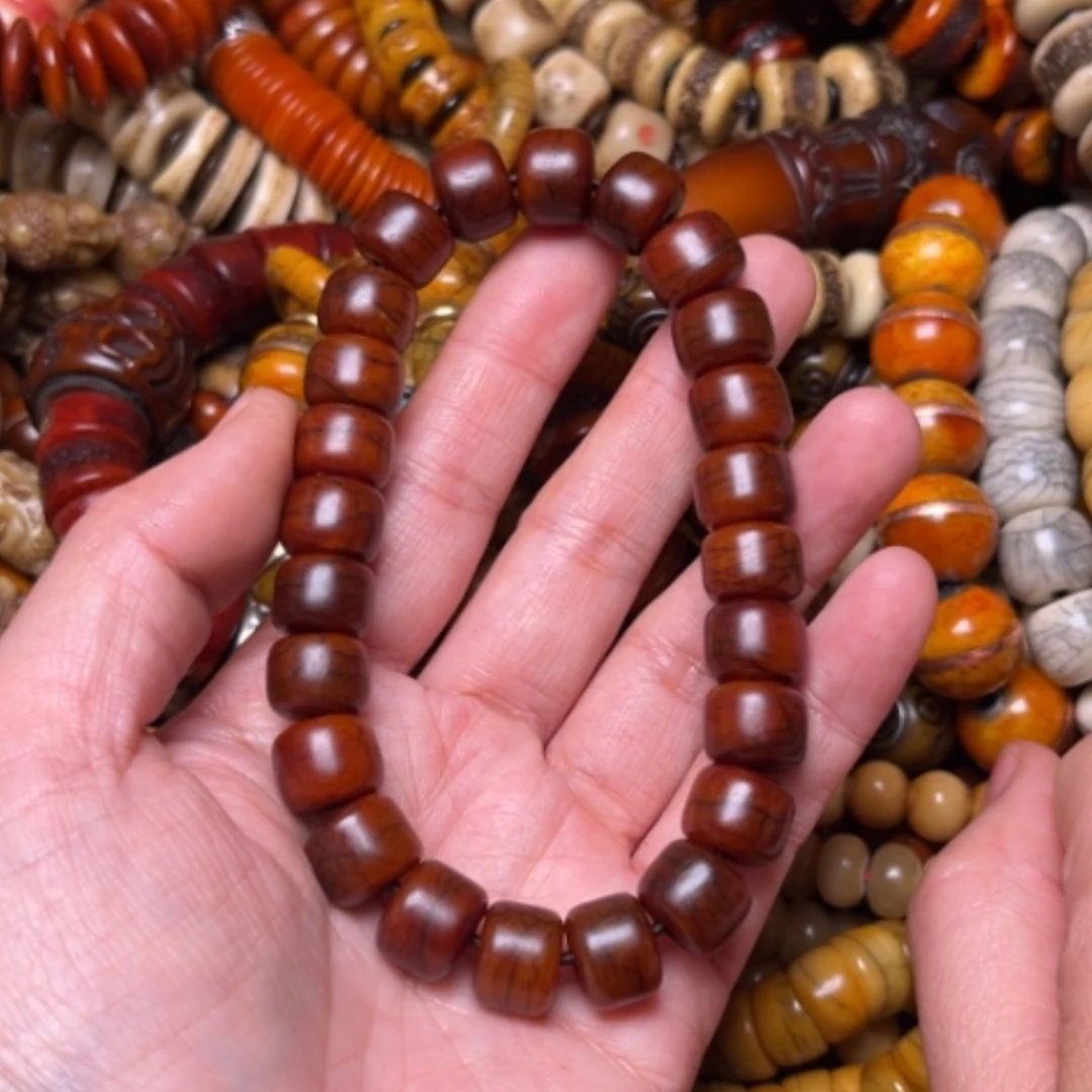 【闪购商品】牛骨手串/手链牛骨油性珠12×9×24素