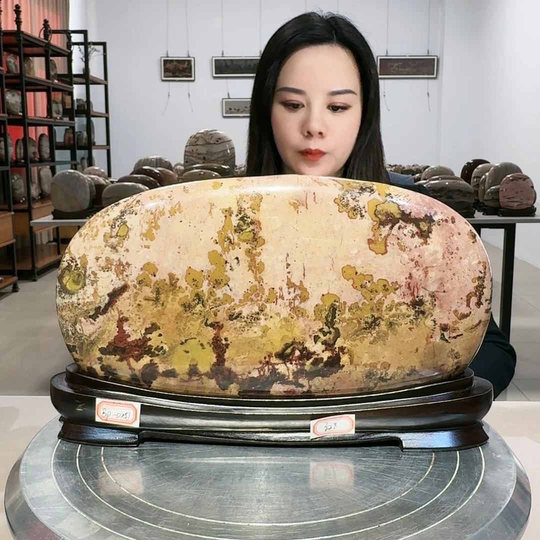 29×16×3 长江画面石摆件