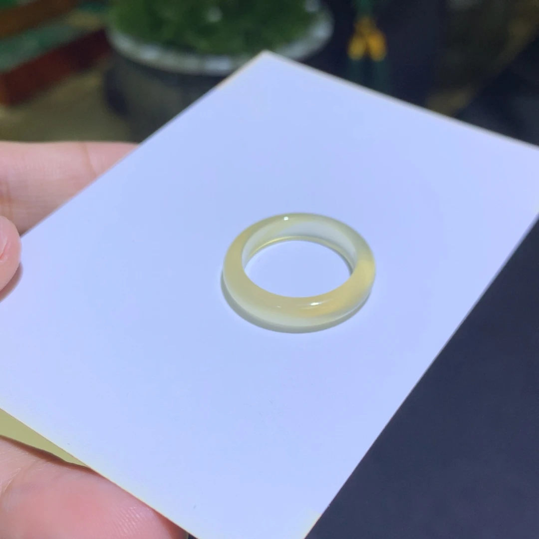 玛瑙/玉髓未镶嵌手镯12号香槟戒圈