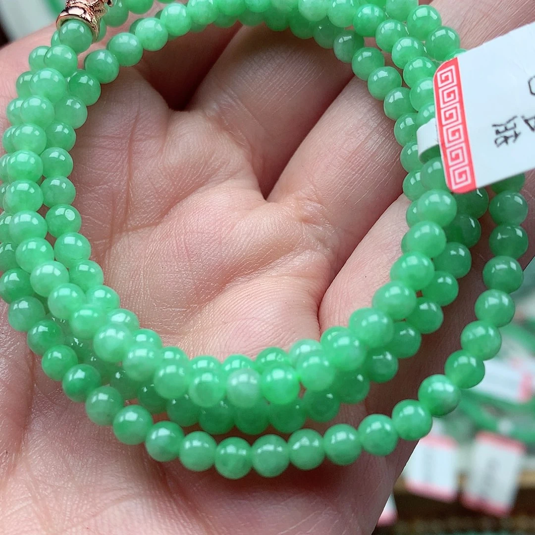 翡翠未镶嵌毛衣链