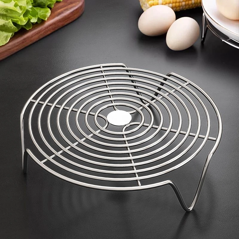 316不锈钢蒸盘蒸笼蒸屉电饭煲蒸架隔水蒸片家用蒸锅篦子炒锅蒸格