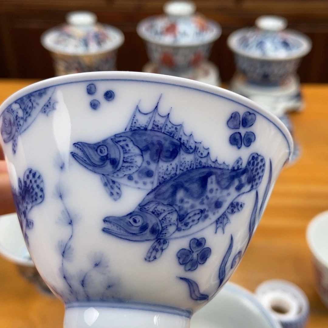 手绘现代茶具非古董
