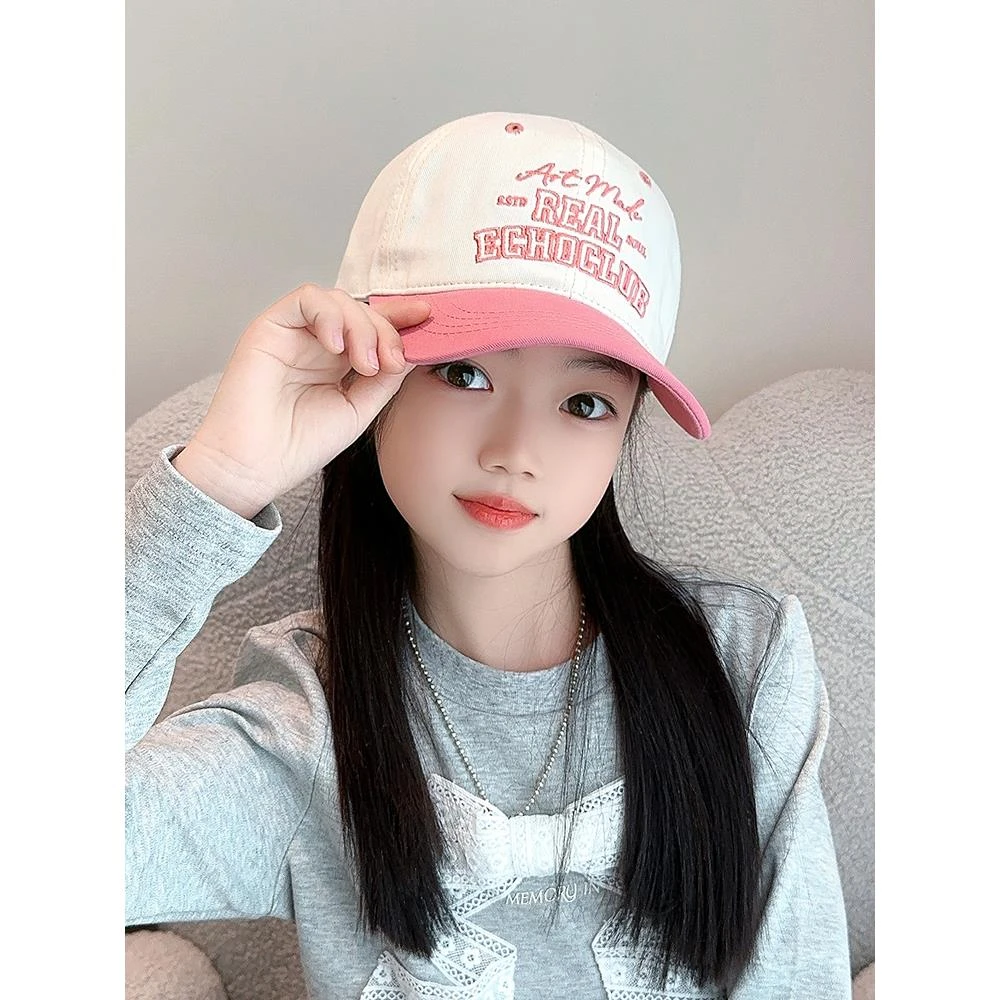 2025新款儿童帽子春秋季女童棒球帽韩版男童女孩鸭舌帽休闲百搭潮