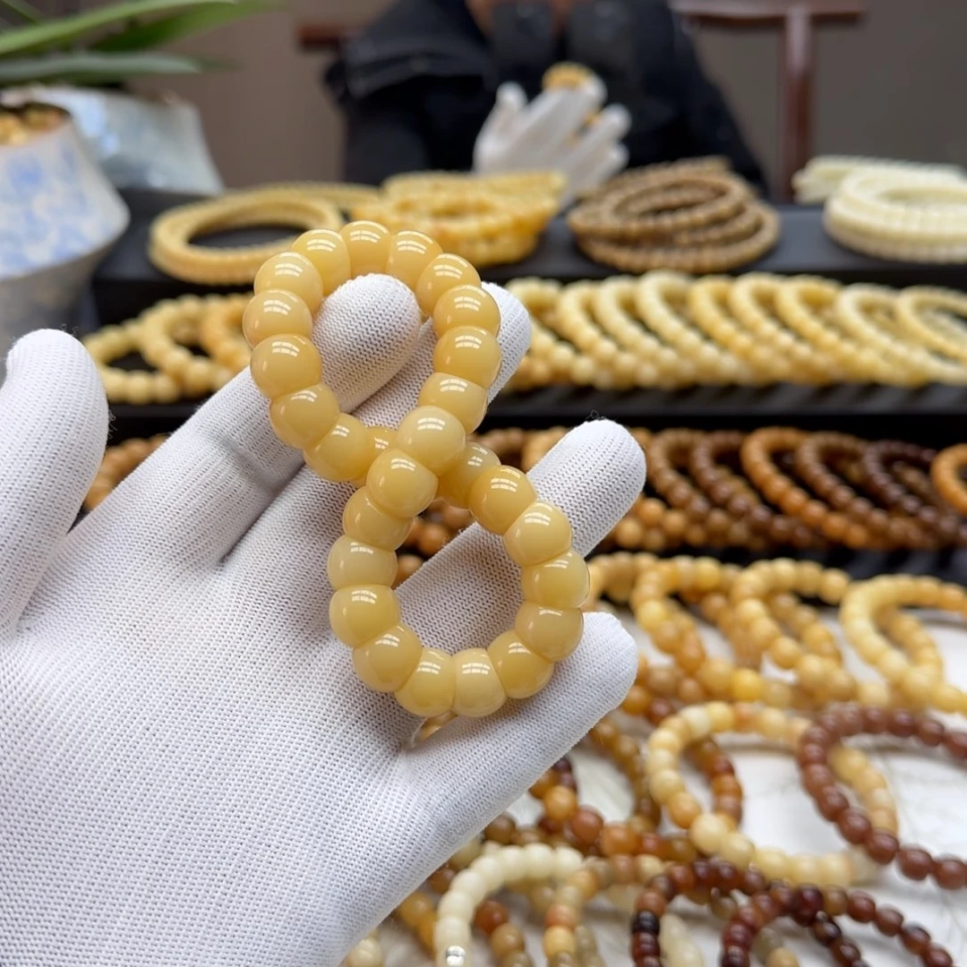 菩提根/象牙果手串卡13大肠 鬼工10年