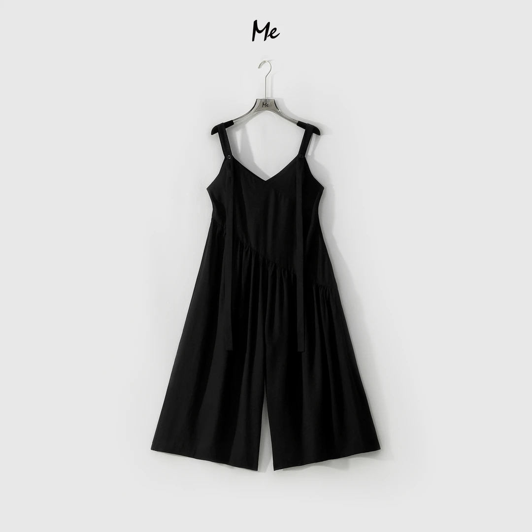 ME【100%天丝芭蕾背带裤】少女感斜裁显瘦舒适时尚连体裤MESS6797