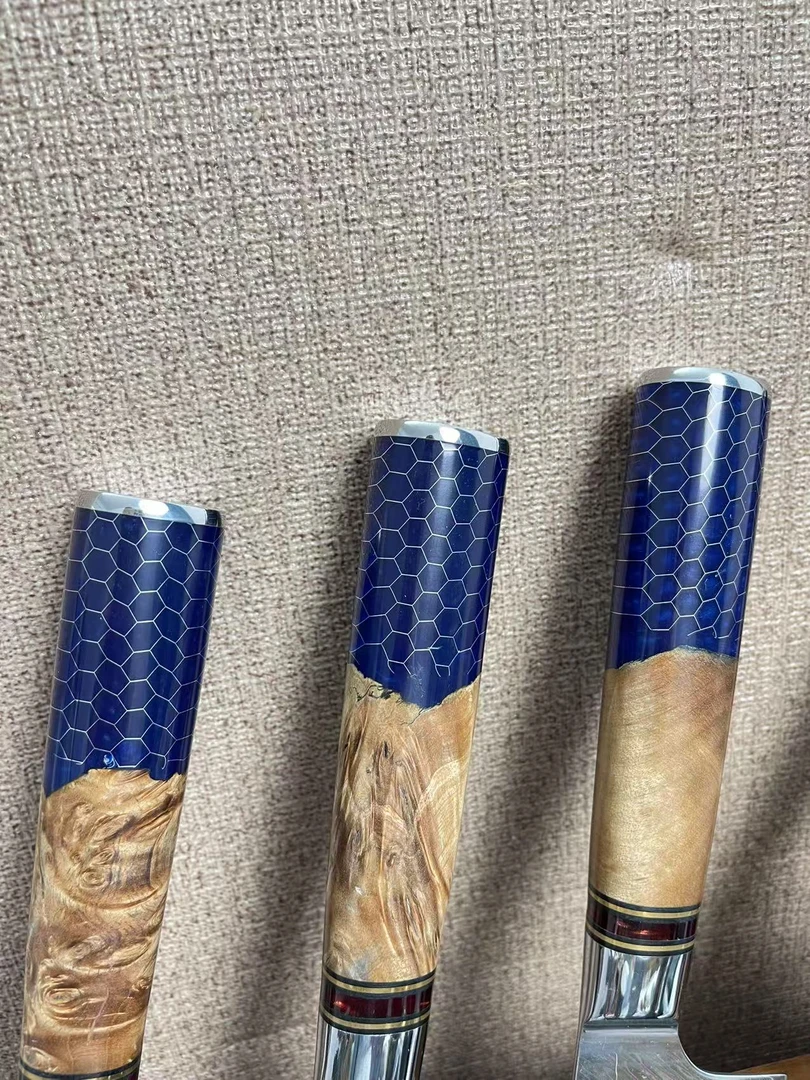 直播间实拍（以直播为准）大马士菜刀万用刀水果刀瑕疵介意慎拍