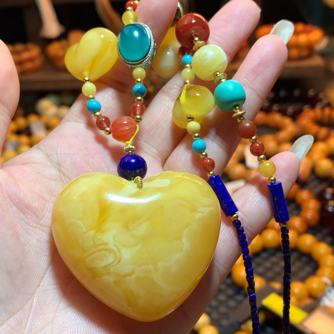 【闪购商品】蜜蜡吊坠(赠链)未镶嵌