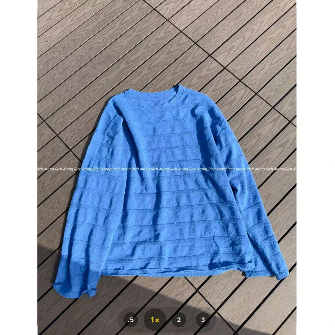 atong/阿彤-【极简条条】-2025 圆领韩代款线条感GH和纸长袖0426-25