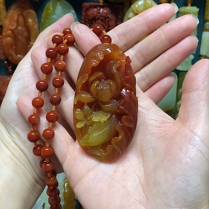 蓦***首岫玉未镶嵌吊坠(赠链)