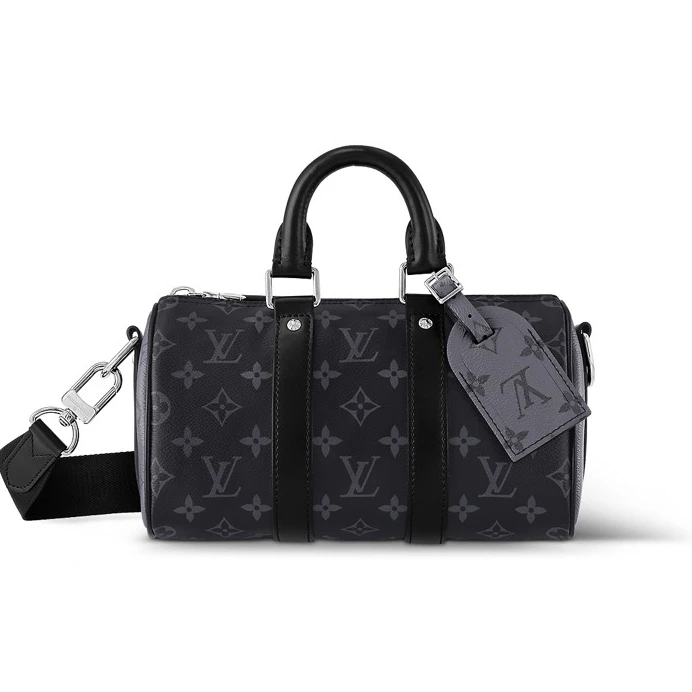99新 LV 黑武士 keepall25男士8097单肩包手提斜挎包