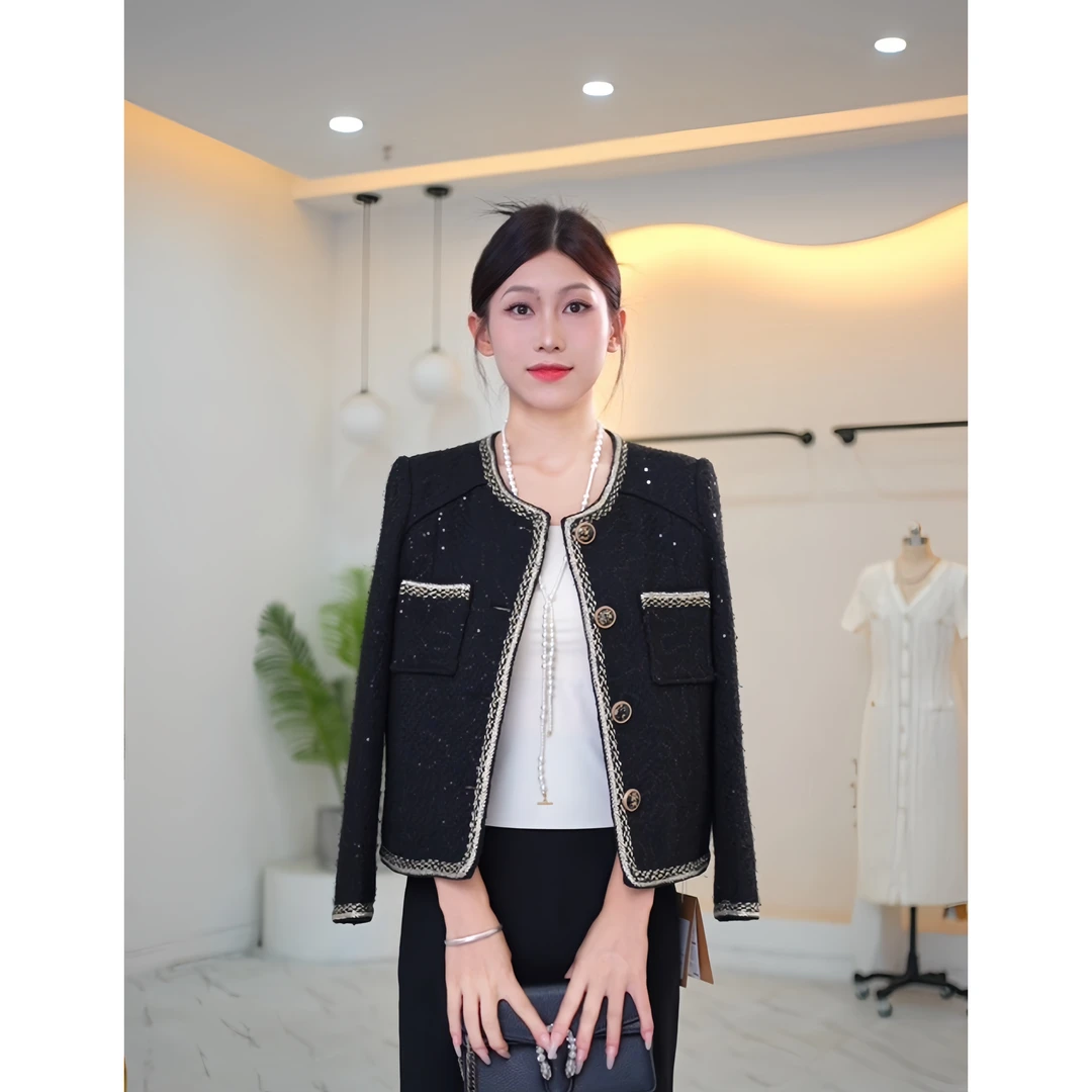 [璀璨星河] 2024秋冬新款高级气质名媛小香风外套