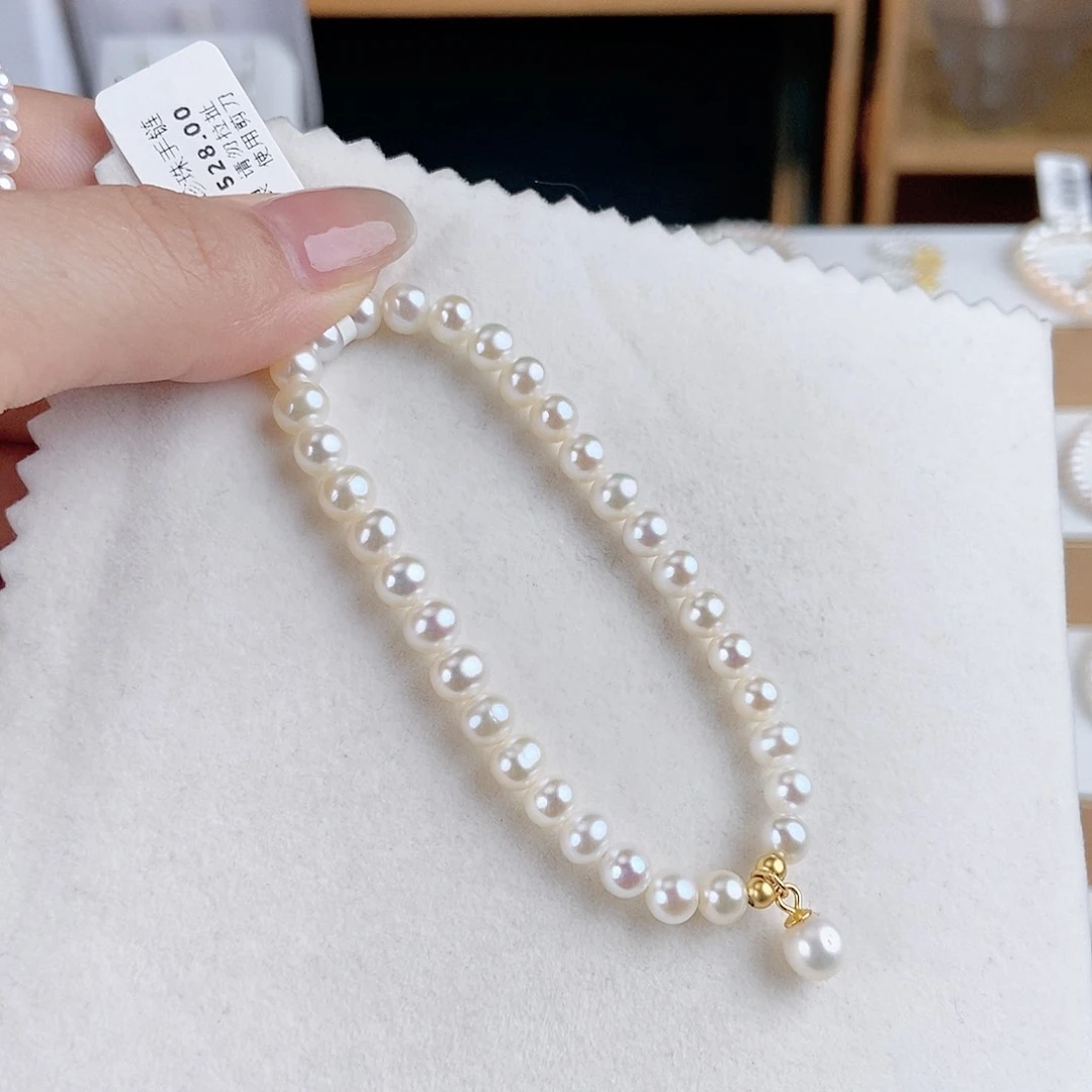 淡水珍珠手绳银S925镶嵌