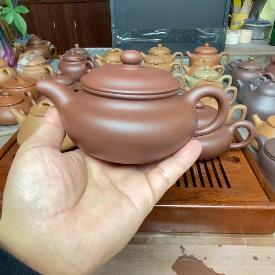 茶壶紫砂底漕青零添加仿古壶249 CC大瑕