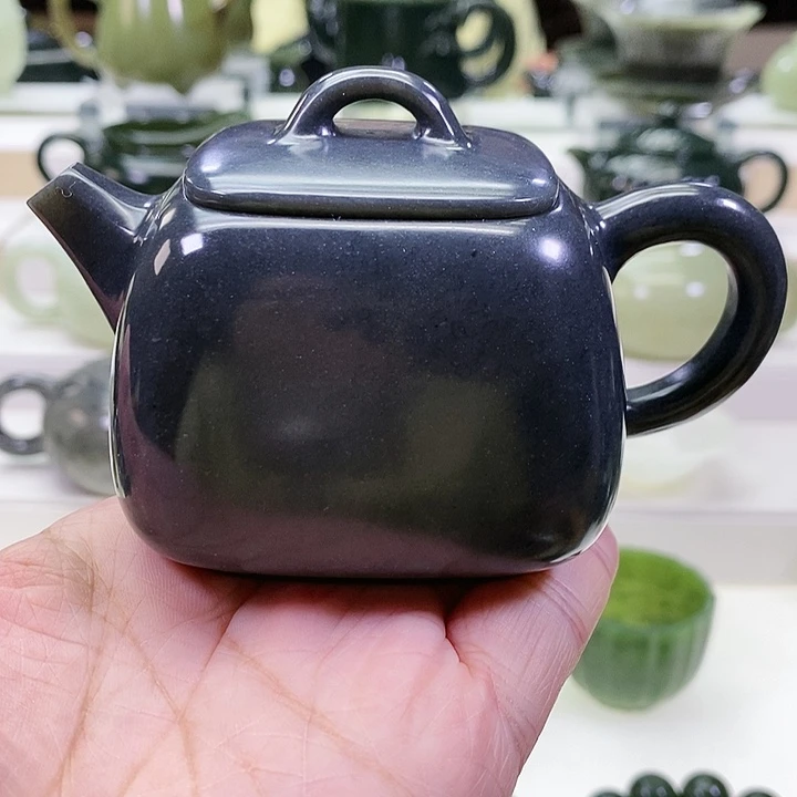 未镶嵌和田玉挂件茶壶170m l