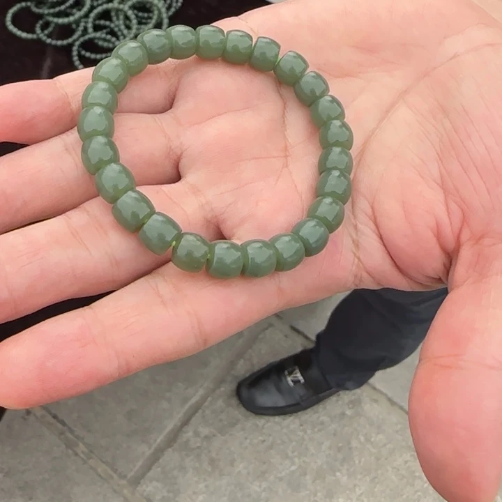 手链未镶嵌和田玉（糖玉）