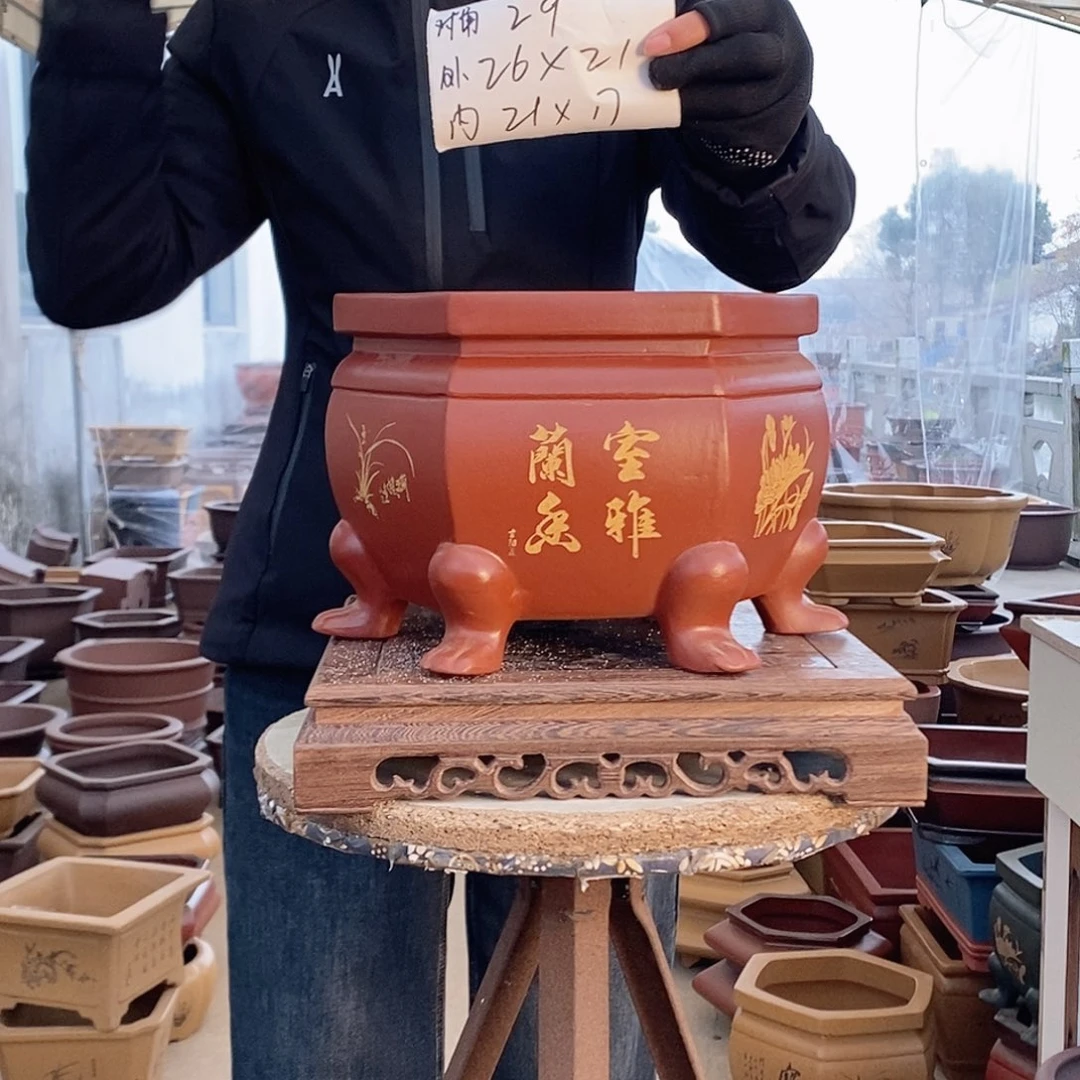 花盆紫砂紫砂花盆