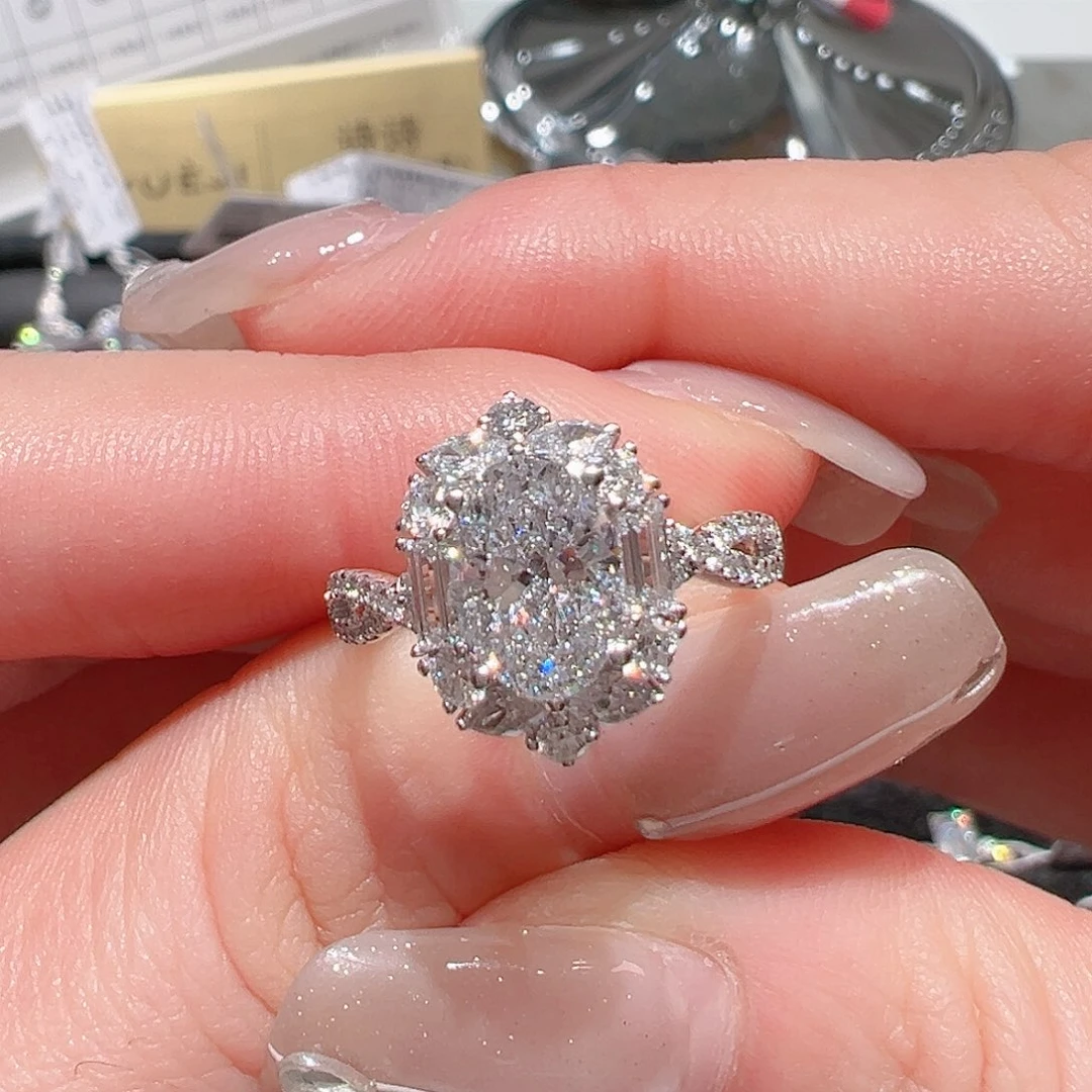 实验室培育钻石18K金镶嵌琉*果@@00027164