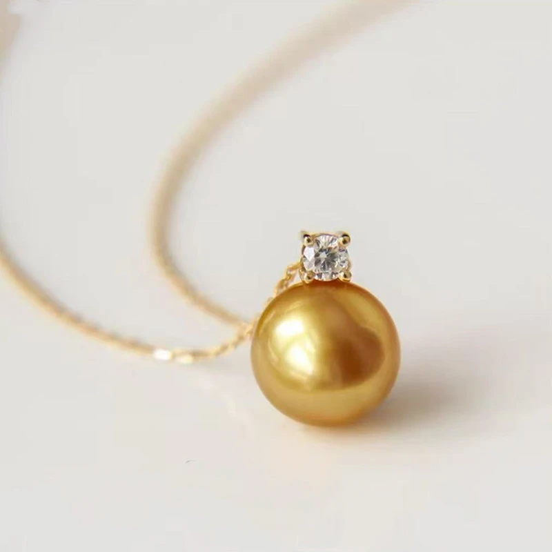 铜合金仿珍珠吊坠 14-15mm金色戴妃款吊坠DZB308