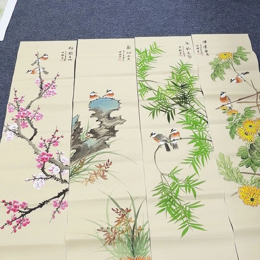 貔***觉国画作品小姐姐放漏中