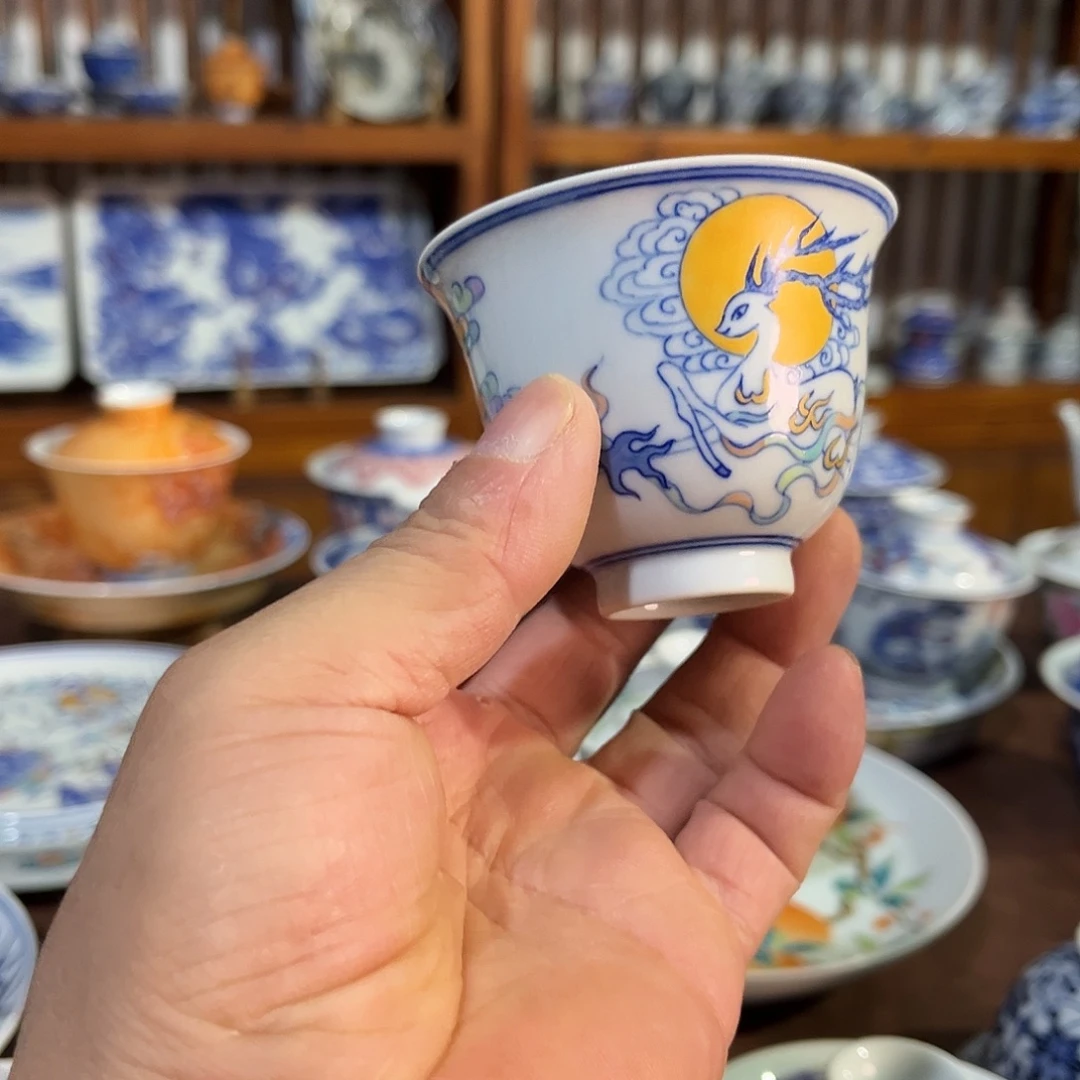 錡镇堂手工手绘杯