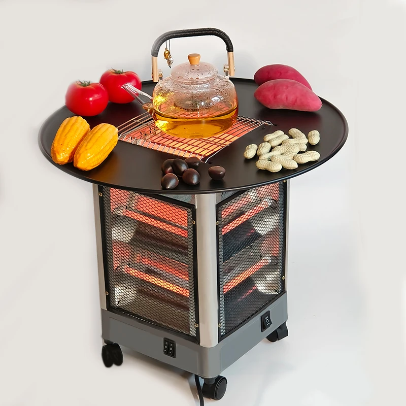 围炉煮茶取暖器取暖炉家用室内烤火炉小太阳电暖器家用节能省电