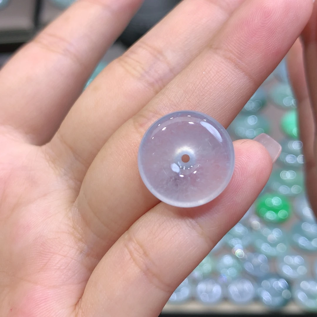 翡翠未镶嵌颈饰平安扣 16.9*5.8