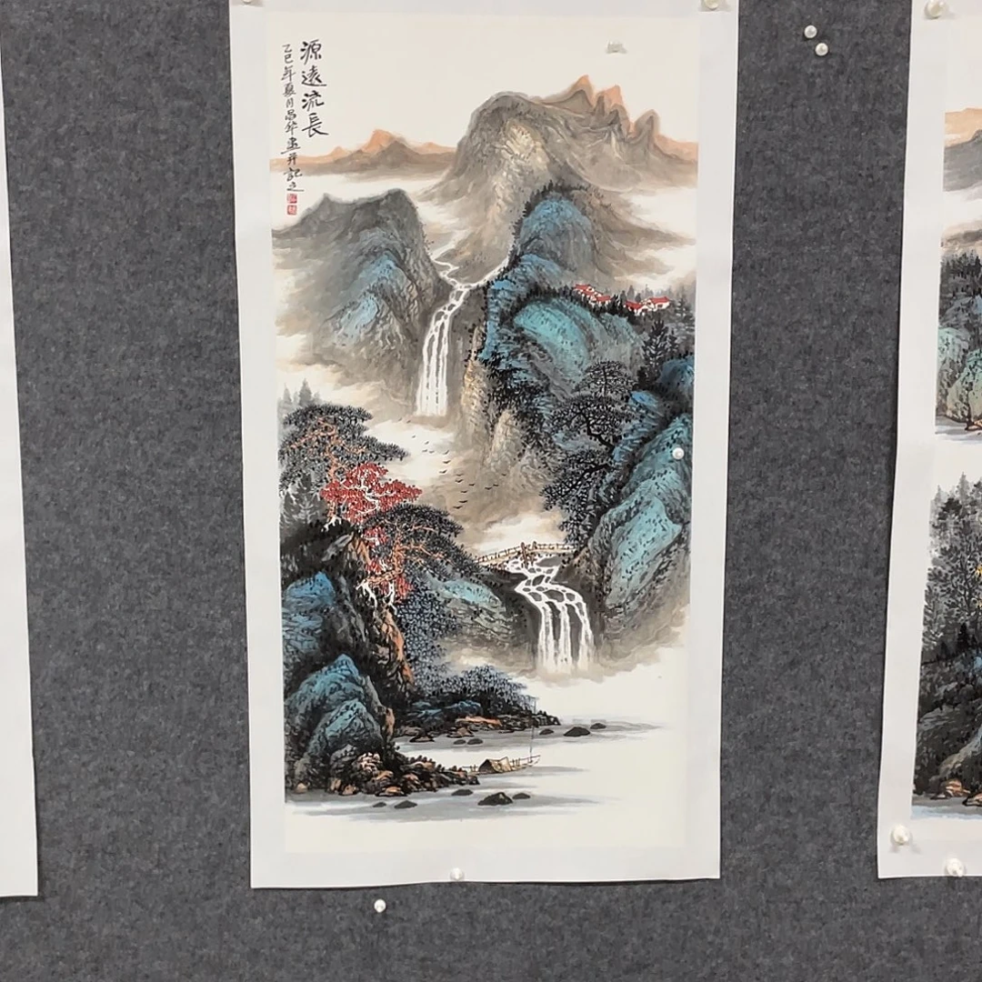 国画四尺138.69画芯 捡漏