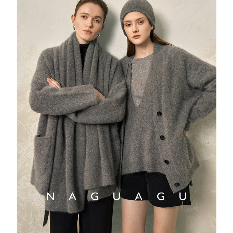 现货 南瓜谷【fox奢暖狐狸绒重磅】嵿奢狐狸绒格雷系穿搭保暖套装