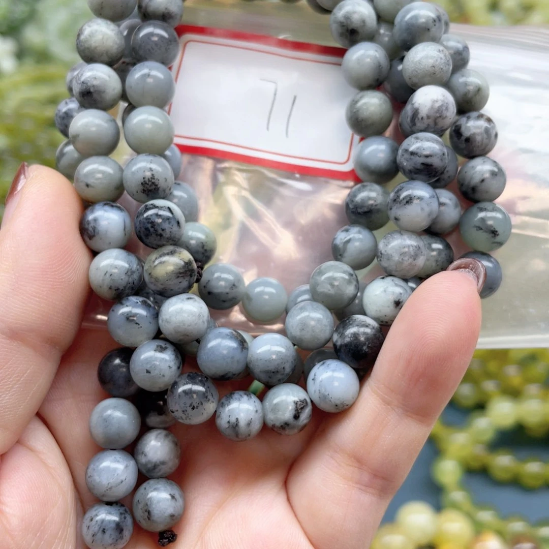 未镶嵌蛇纹石玉手链