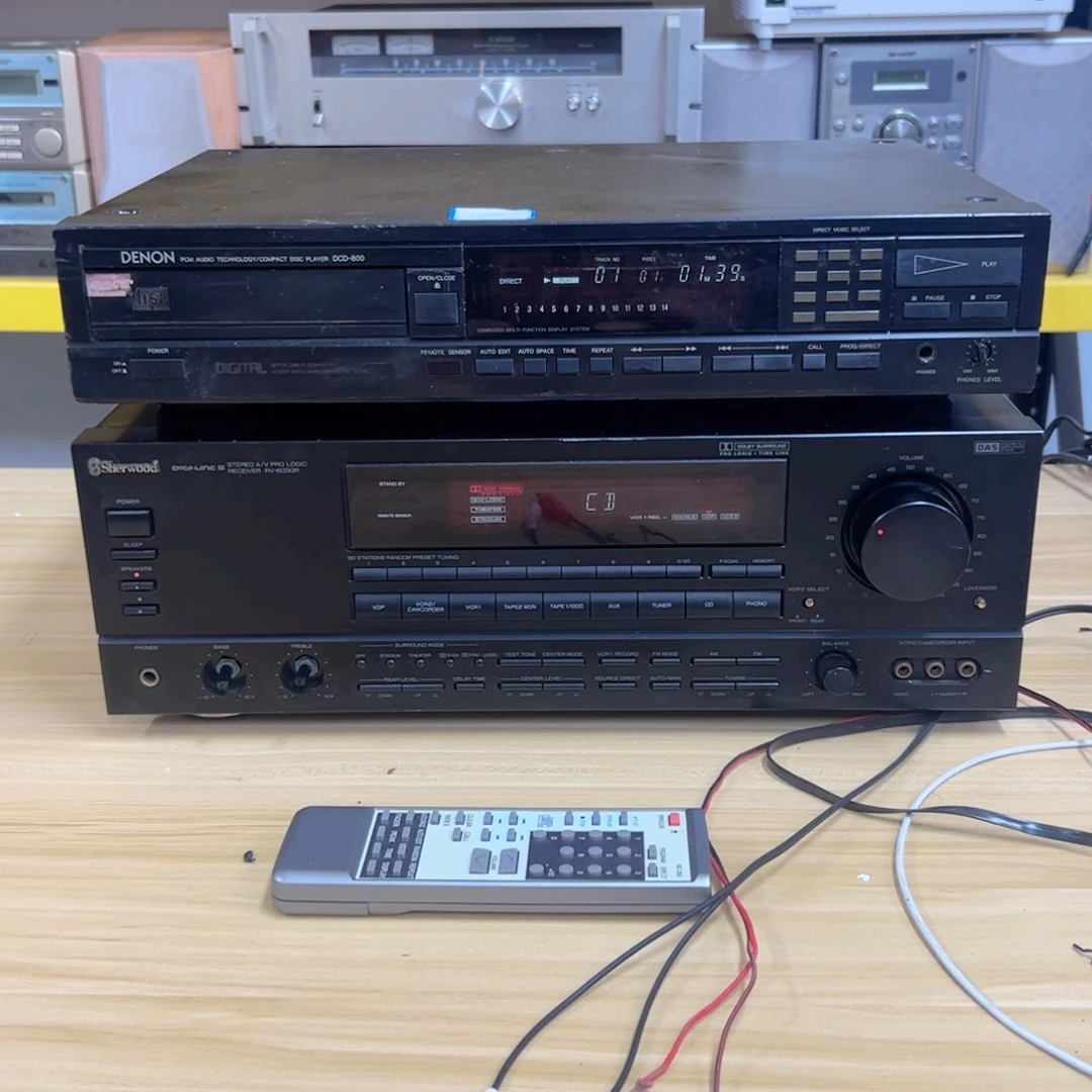 8新天龙dcd800纯CD带遥控二手不包邮