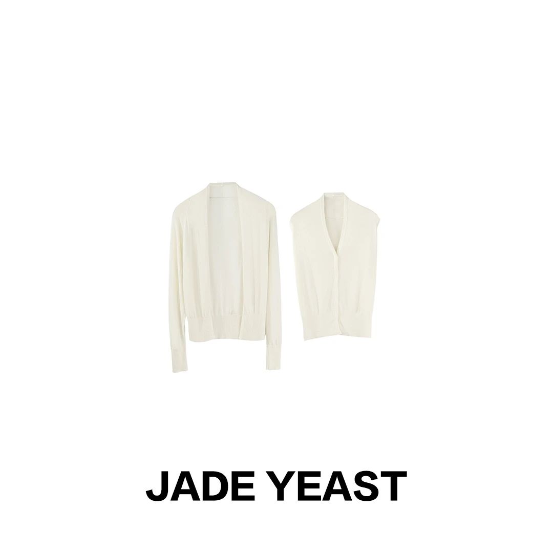 JADE YEAST|静奢极简【100天丝】针织休闲背心/开衫