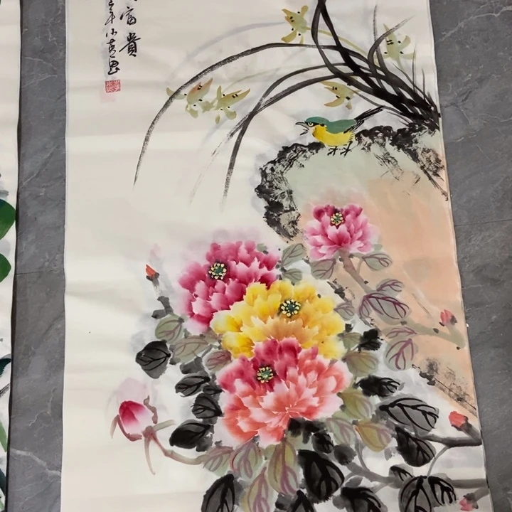 枕书斋画廊的直播间
