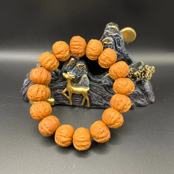 文玩核桃手串精选矮桩磨盘八棱野生小核桃小秋子