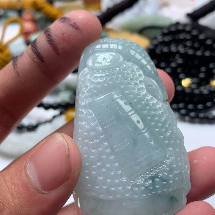 颈饰未镶嵌翡翠保真天然a货翡翠