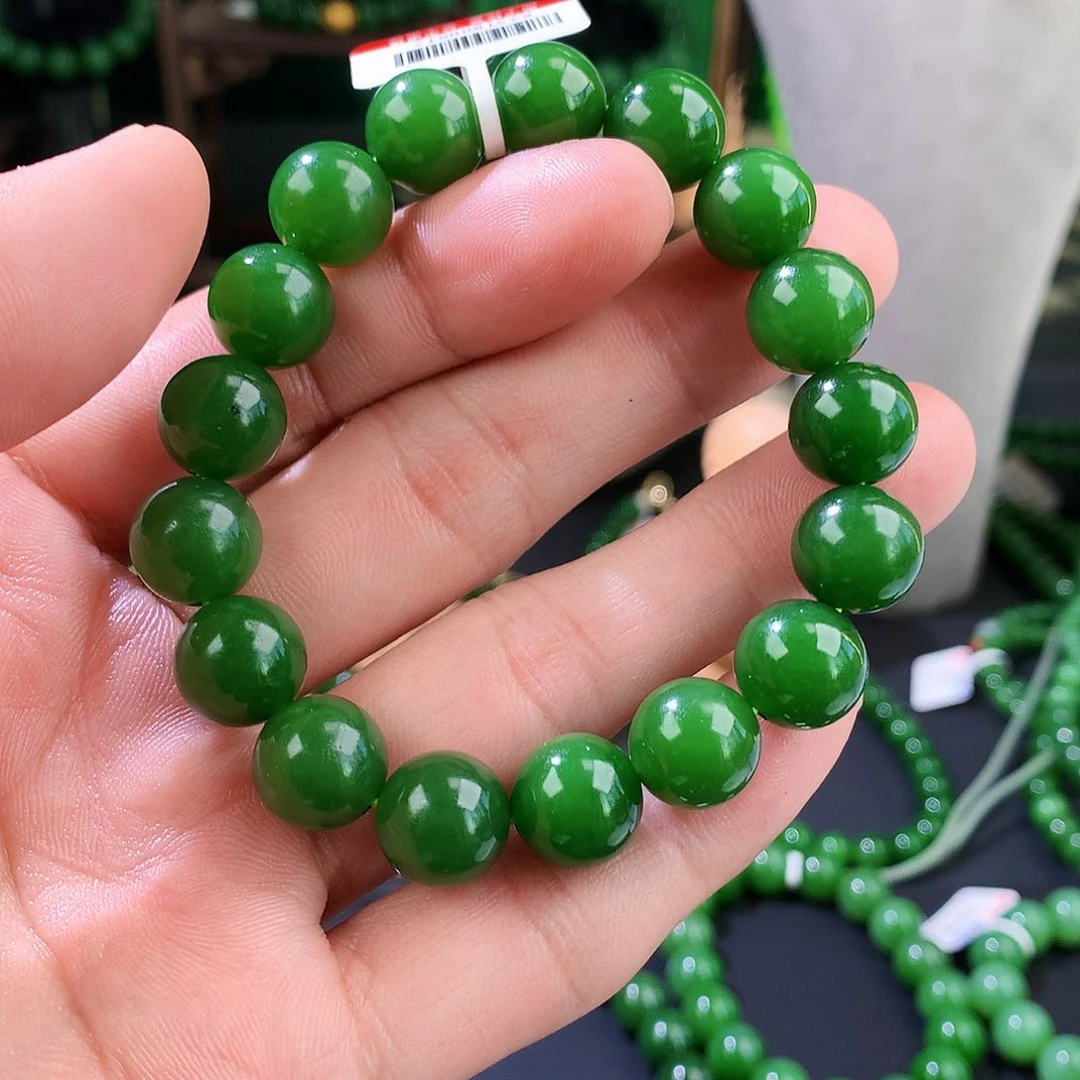和田玉（碧玉）手链未镶嵌