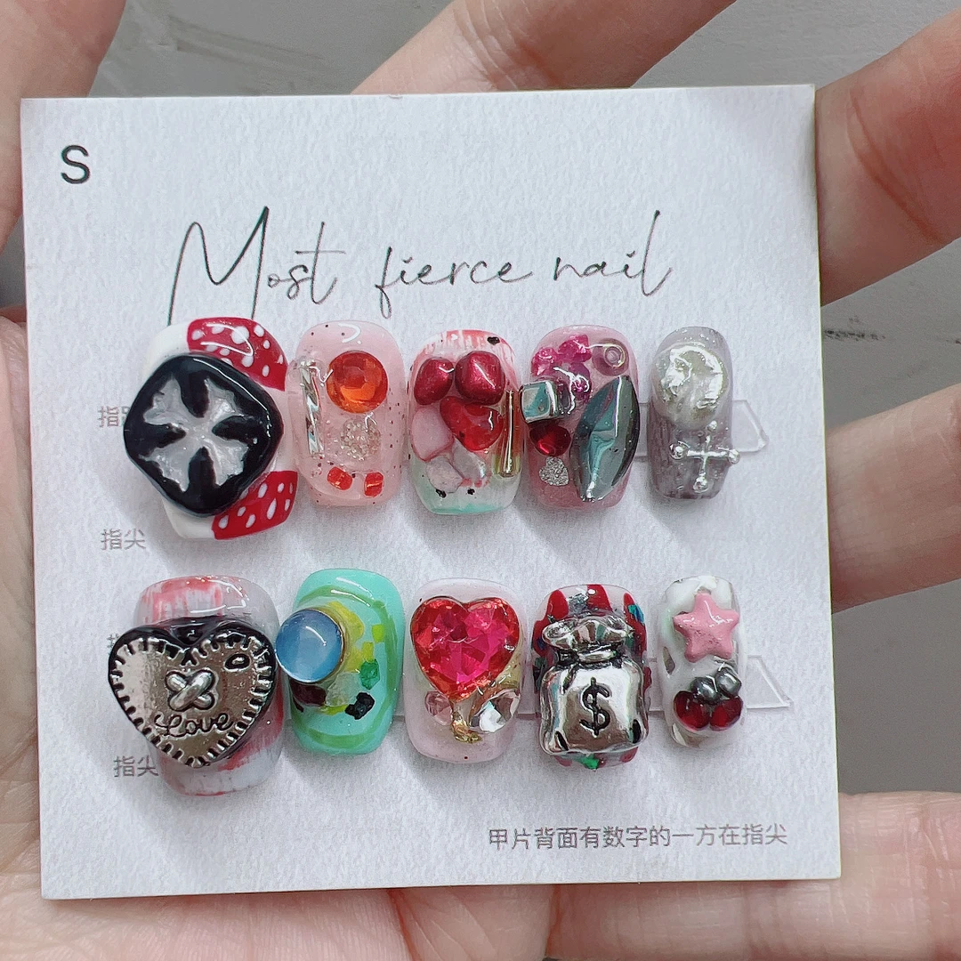 妖精~最猛指甲盖儿时尚手工穿戴甲