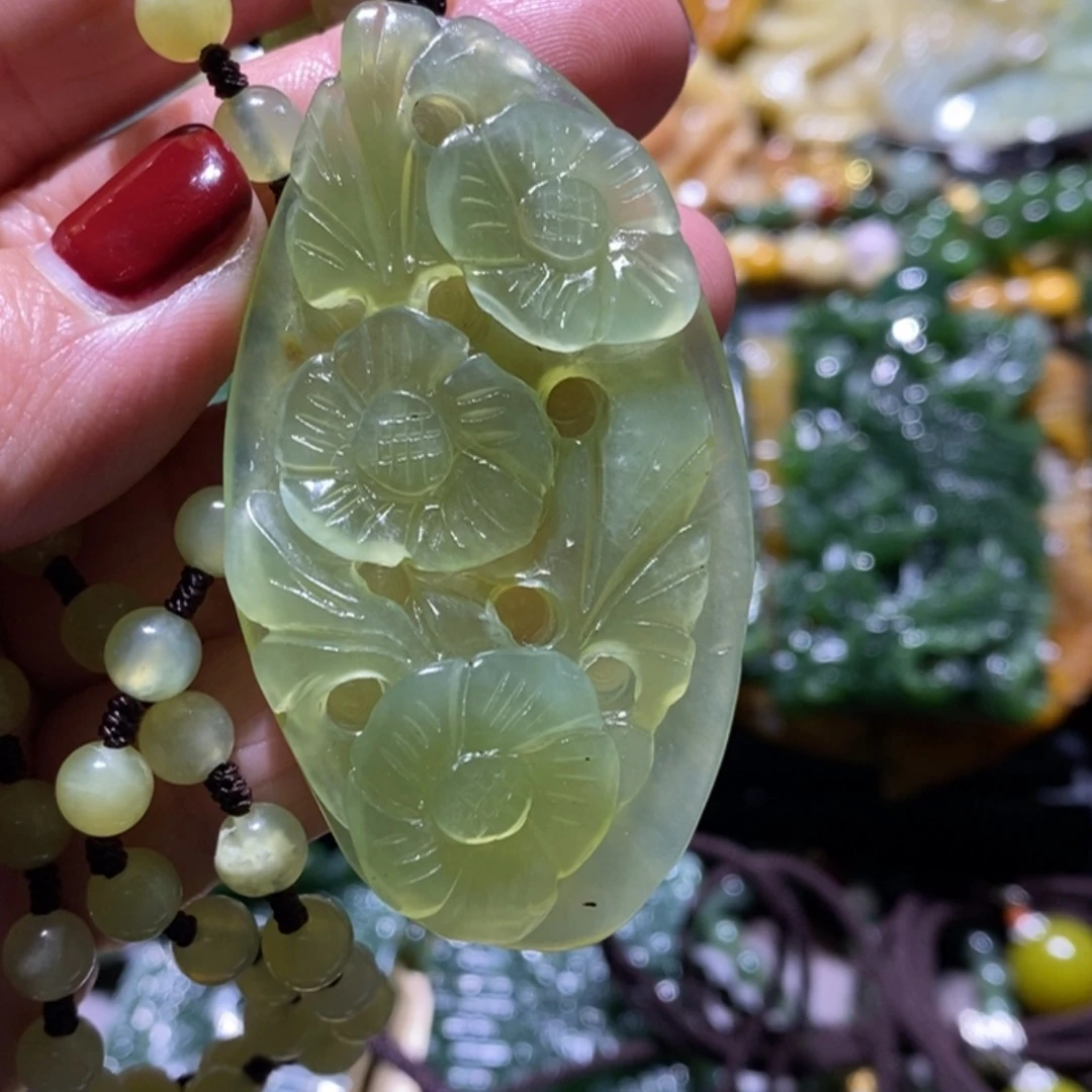 【闪购商品】岫玉毛衣链未镶嵌