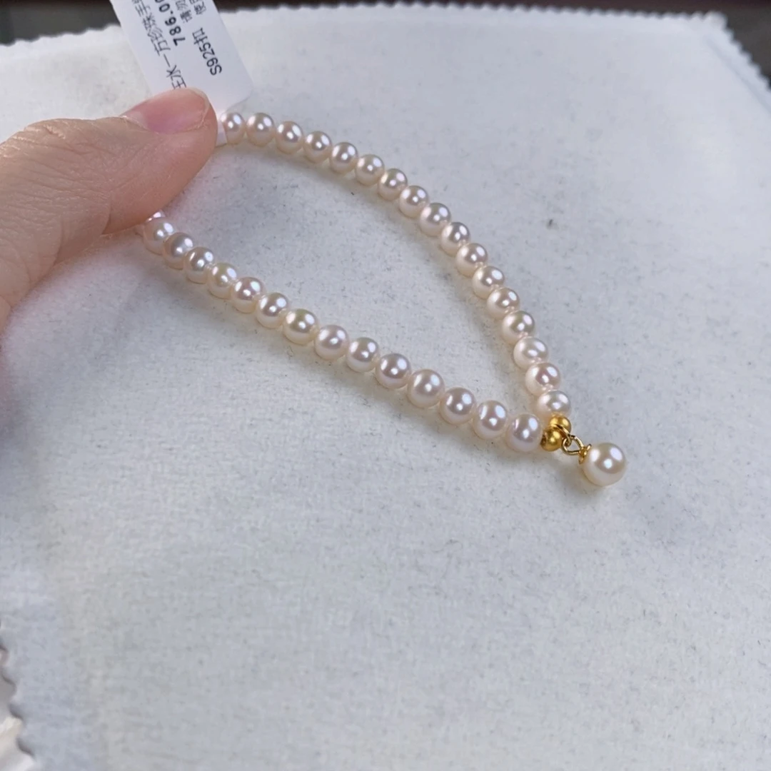 淡水珍珠手绳银S925镶嵌