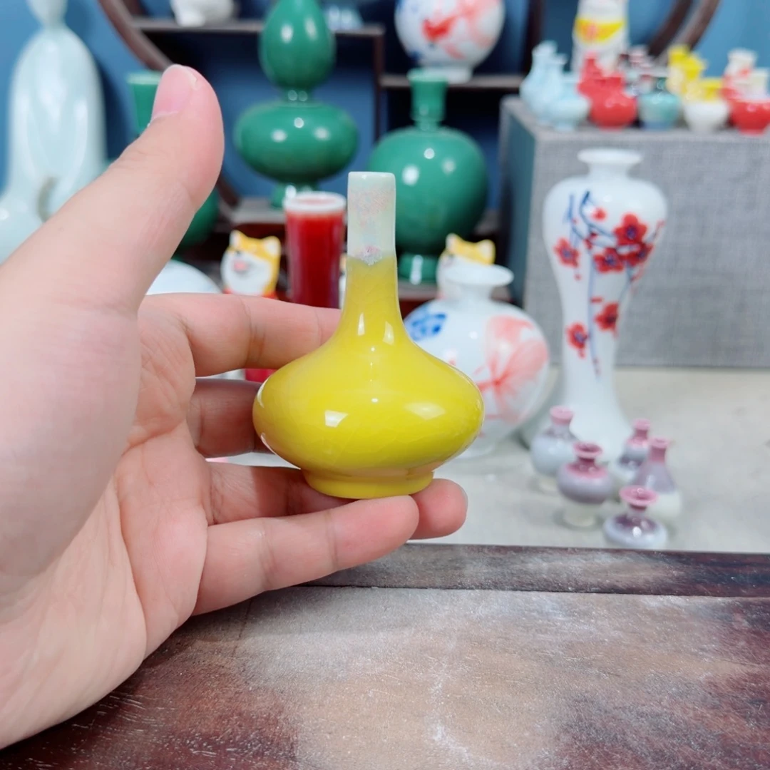 陶瓷手工小花器摆件