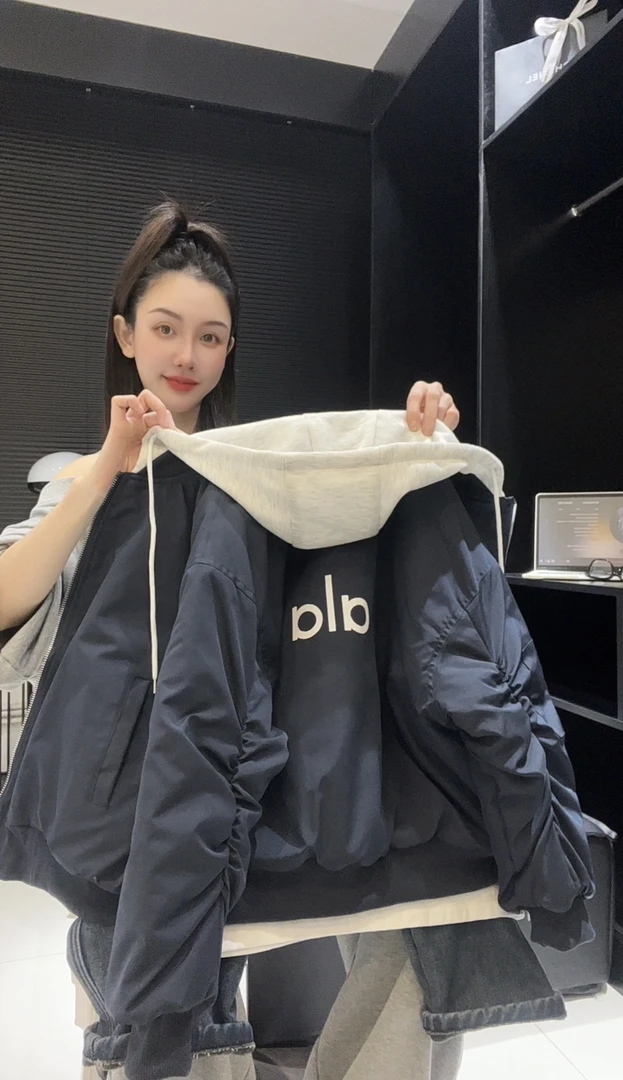 【夹棉/不夹棉】男童秋冬夹棉加厚韩版连帽假两件字母休闲外套10365