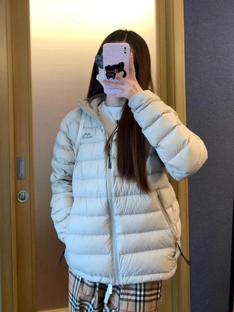 韩版排骨棉服女2025新款轻薄款加厚显瘦运动连帽外套潮棉衣棉袄潮