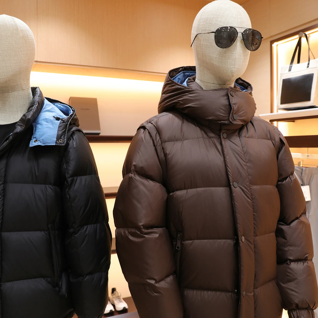 暴力拆解2025冬男户外保暖面包服可脱卸袖帽二合一马甲羽绒服1420