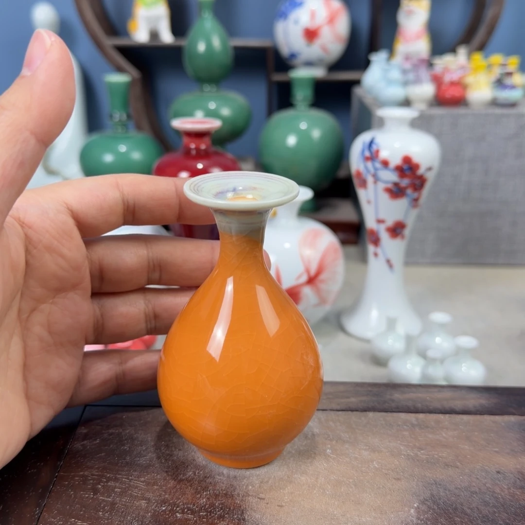 陶瓷手工小花器摆件