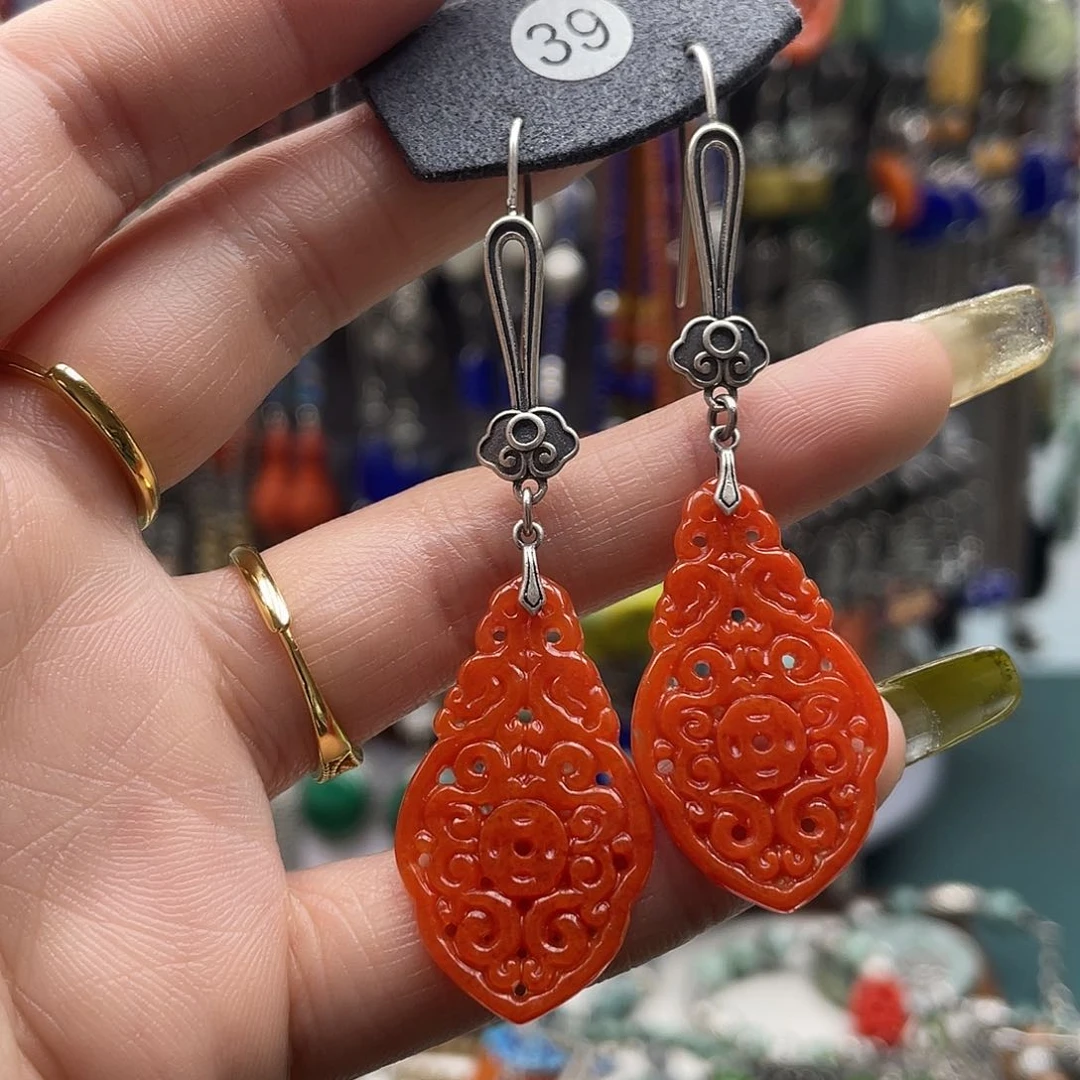 翡翠耳饰未镶嵌饰品