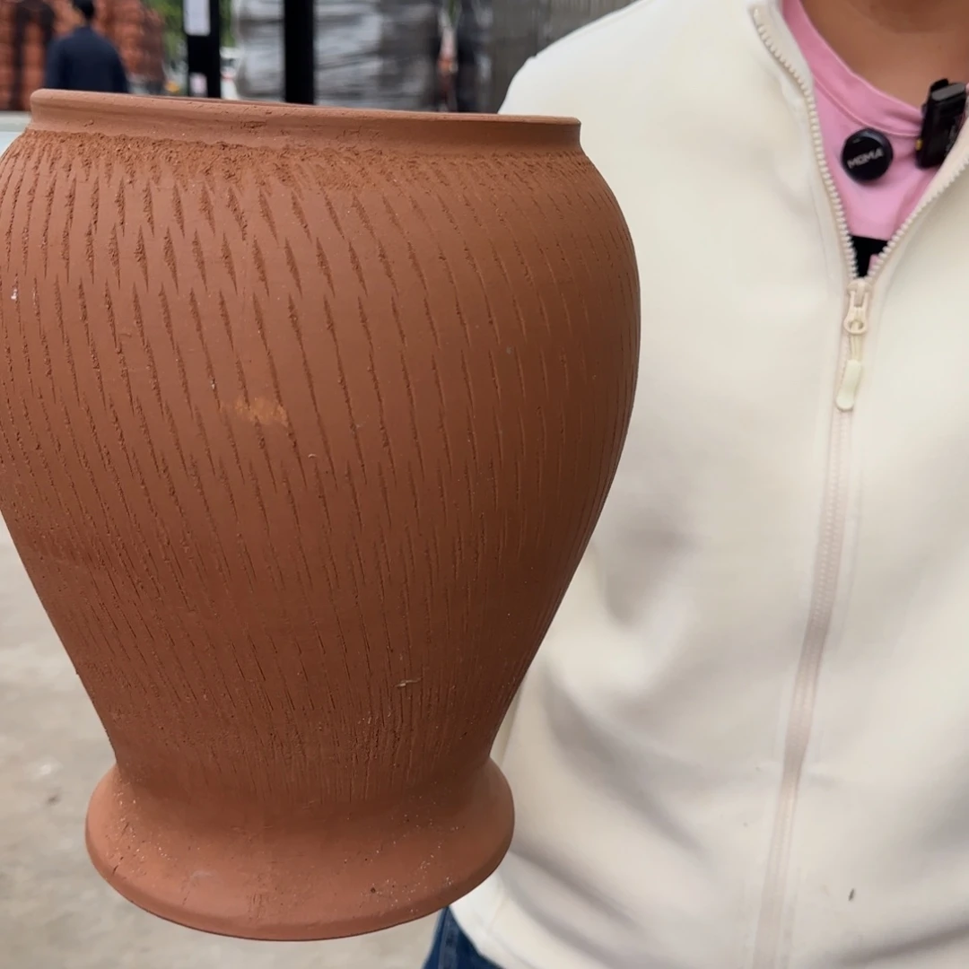 紫砂花盆口20高29宜兴紫砂粗糙