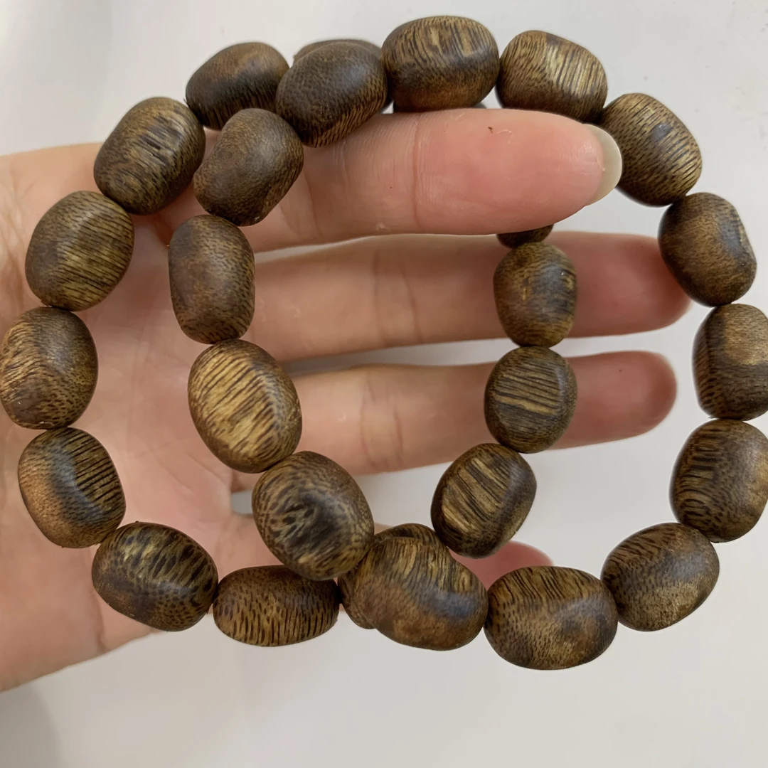 【中国好沉香】棋楠老料乌身圆叶9克九五沉留疤单圈多样性发一条