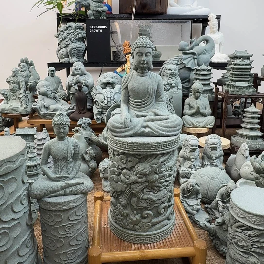 石材青砂石龙柱15